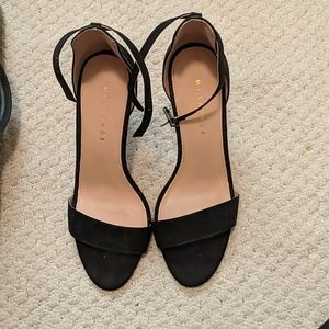 Open toe heels (worn once)